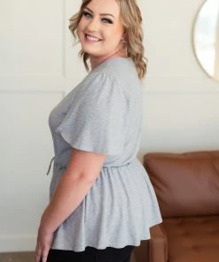 No Ship Drop Ship Come Along With Me Top In Gray