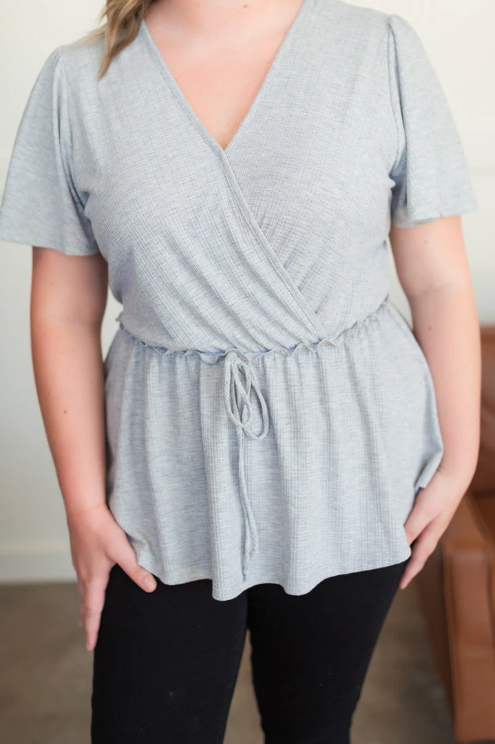 No Ship Drop Ship Come Along With Me Top In Gray 5 No Ship Drop Ship Come Along With Me Top In Gray