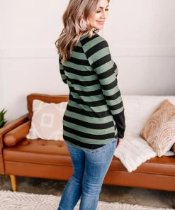 No Ship Drop Ship Turn Of Events Striped Cowl Neck Sweater Apparel