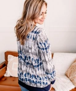 No Ship Drop Ship Apparel Making Waves Lace Up Top