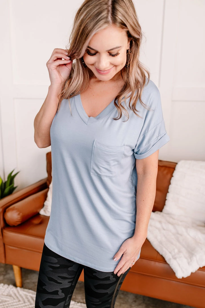 No Ship Drop Ship Pocketful Of Basics In Iced Blue Apparel 1 No Ship Drop Ship Pocketful Of Basics In Iced Blue Apparel