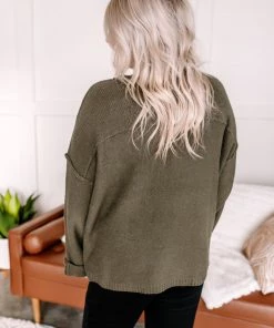 No Ship Drop Ship Winter Is Coming Sweater In Olive