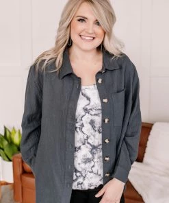 No Ship Drop Ship Apparel Cloudy Days Tie Dye Gray And White Tank Top