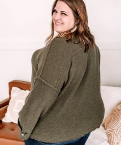 No Ship Drop Ship Winter Is Coming Sweater In Olive