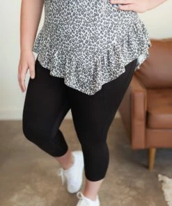 No Ship Drop Ship Iron Out The Details Asymmetrical Top In Leopard