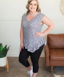 No Ship Drop Ship Iron Out The Details Asymmetrical Top In Leopard