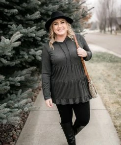 No Ship Drop Ship Tier Me A River Hoodie In Charcoal