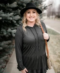 No Ship Drop Ship Tier Me A River Hoodie In Charcoal