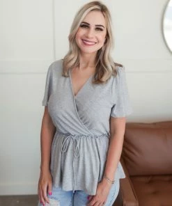 No Ship Drop Ship Come Along With Me Top In Gray 15 No Ship Drop Ship Come Along With Me Top In Gray