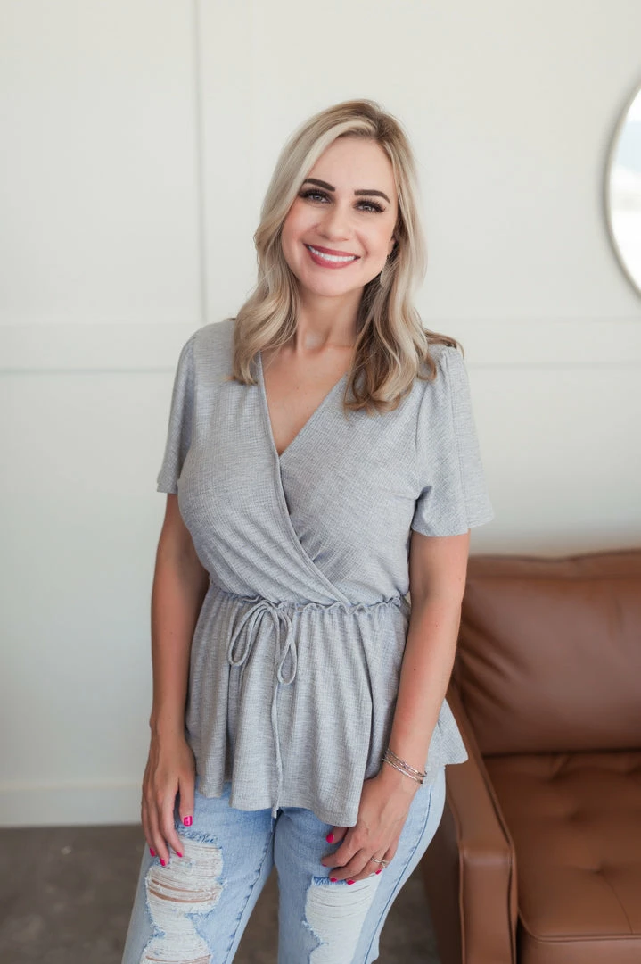 No Ship Drop Ship Come Along With Me Top In Gray 6 No Ship Drop Ship Come Along With Me Top In Gray