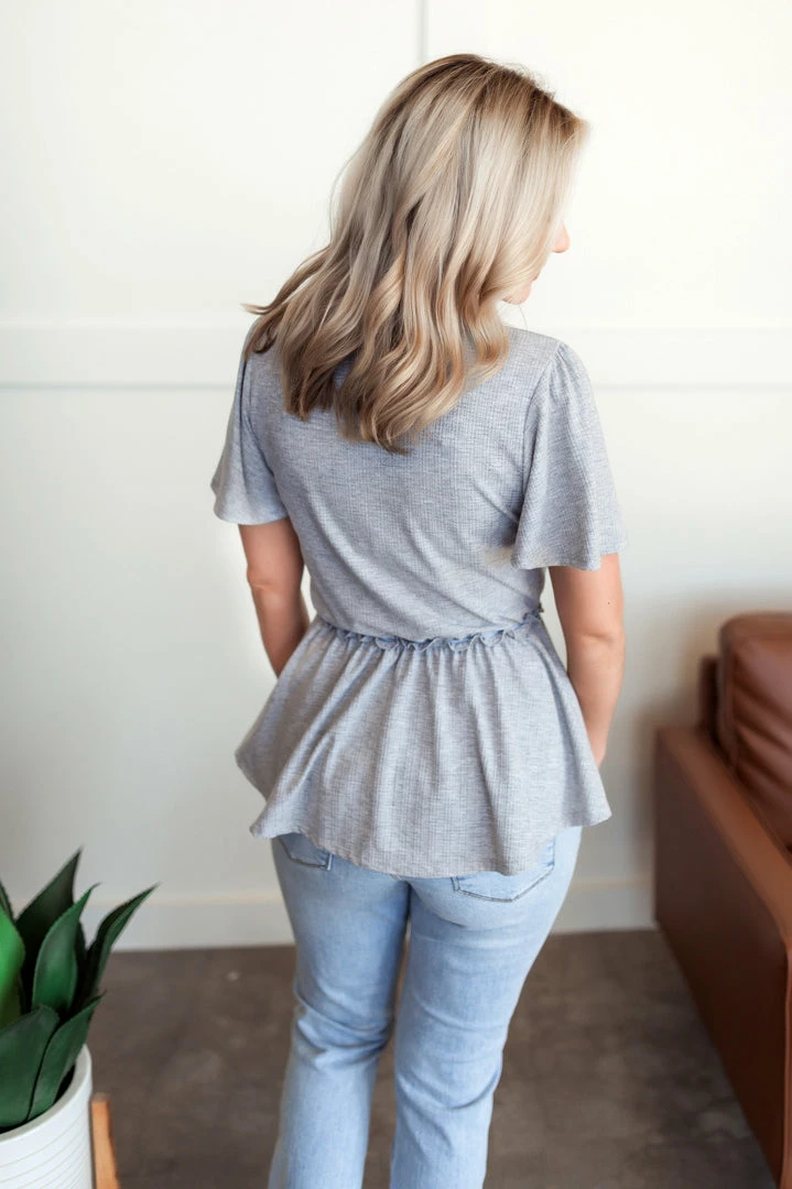 No Ship Drop Ship Come Along With Me Top In Gray 8 No Ship Drop Ship Come Along With Me Top In Gray