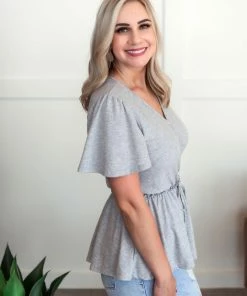 No Ship Drop Ship Come Along With Me Top In Gray 18 No Ship Drop Ship Come Along With Me Top In Gray