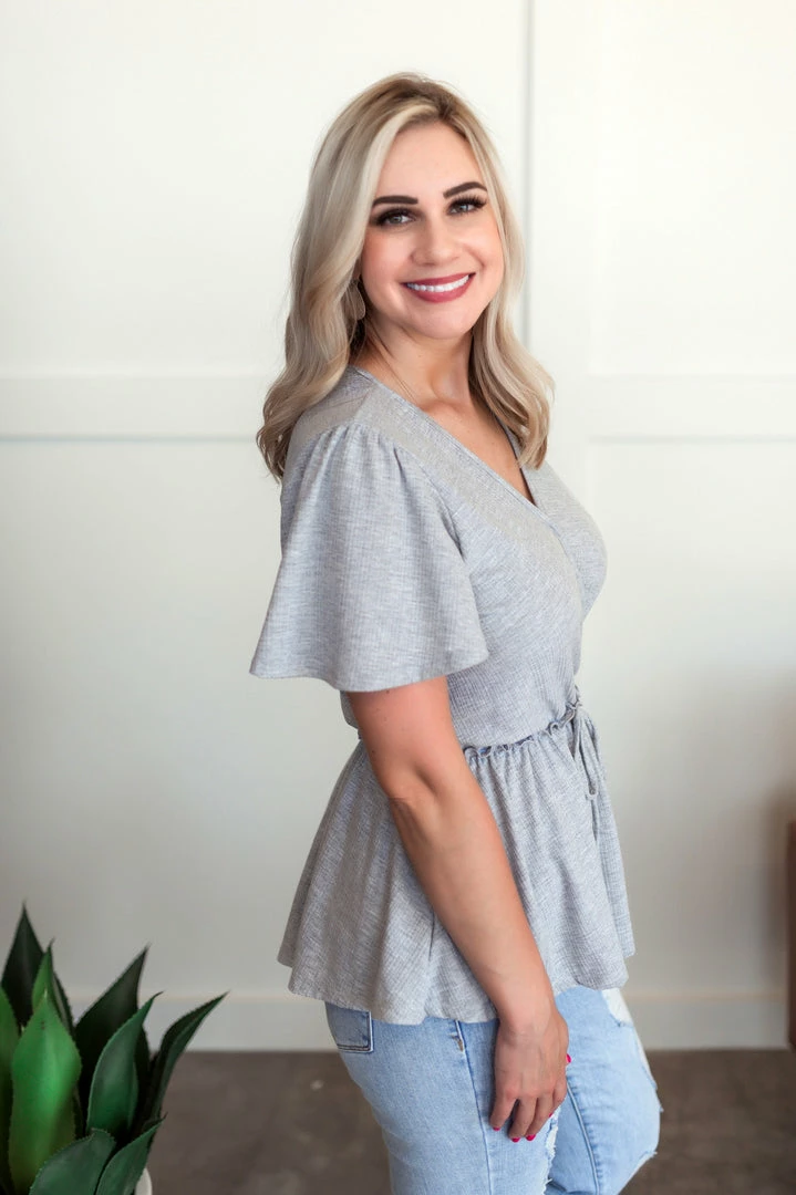 No Ship Drop Ship Come Along With Me Top In Gray 9 No Ship Drop Ship Come Along With Me Top In Gray