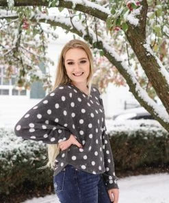 No Ship Drop Ship Positively Glacial Polka Dot Fleece Top 15 No Ship Drop Ship Positively Glacial Polka Dot Fleece Top