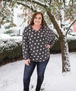 No Ship Drop Ship Positively Glacial Polka Dot Fleece Top 11 No Ship Drop Ship Positively Glacial Polka Dot Fleece Top