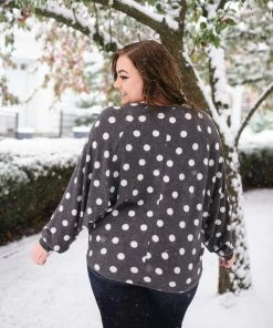 No Ship Drop Ship Positively Glacial Polka Dot Fleece Top 12 No Ship Drop Ship Positively Glacial Polka Dot Fleece Top