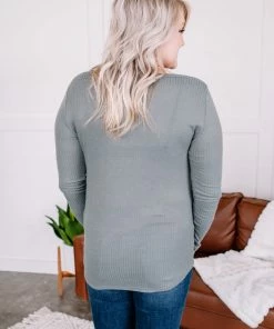 No Ship Drop Ship Apparel Rendezvous Top In Sagebrush