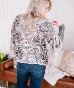 No Ship Drop Ship Apparel Fancy Like Poncho In Animal Print