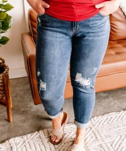 No Ship Drop Ship GHG- Shop Singles Appetite For Destruction Mid Rise Slim Fit Judy Blue Jeans (GHG-5, 9, 11, 13)