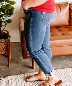 No Ship Drop Ship GHG- Shop Singles Appetite For Destruction Mid Rise Slim Fit Judy Blue Jeans (GHG-5, 9, 11, 13)