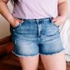 No Ship Drop Ship Apparel In High Spirits Cut Off Boyfriend Style Judy Blue Jean Shorts