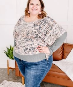 No Ship Drop Ship Apparel Fancy Like Poncho In Animal Print