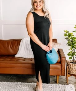 No Ship Drop Ship Apparel Longing For You Midi Dress In Black