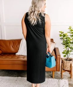 No Ship Drop Ship Apparel Longing For You Midi Dress In Black