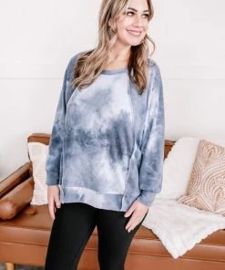 No Ship Drop Ship Apparel Meet The Crew Dolman Sleeve Tie Dye Top