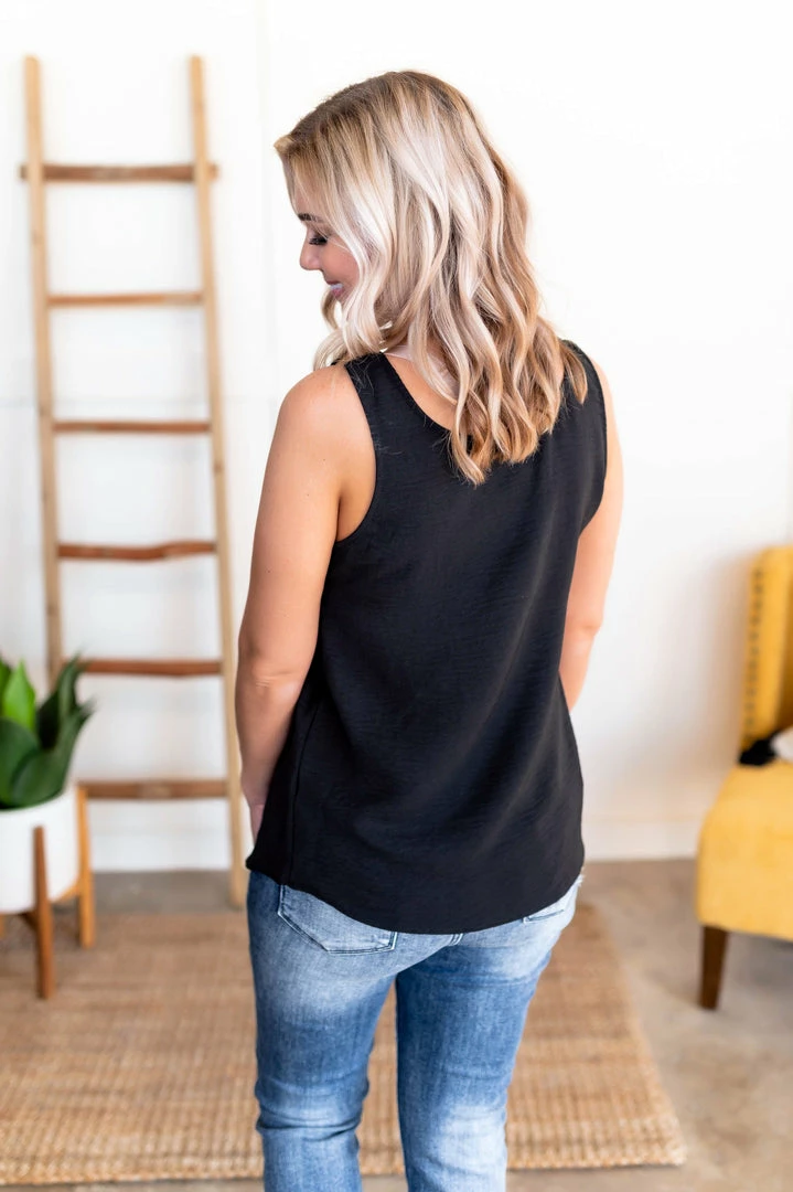 No Ship Drop Ship Tank Heavens Blouse In Black 2 No Ship Drop Ship Tank Heavens Blouse In Black