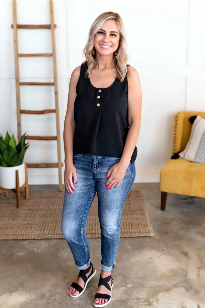 No Ship Drop Ship Tank Heavens Blouse In Black 3 No Ship Drop Ship Tank Heavens Blouse In Black