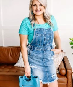 No Ship Drop Ship Over The Top Overall Dress By Risen