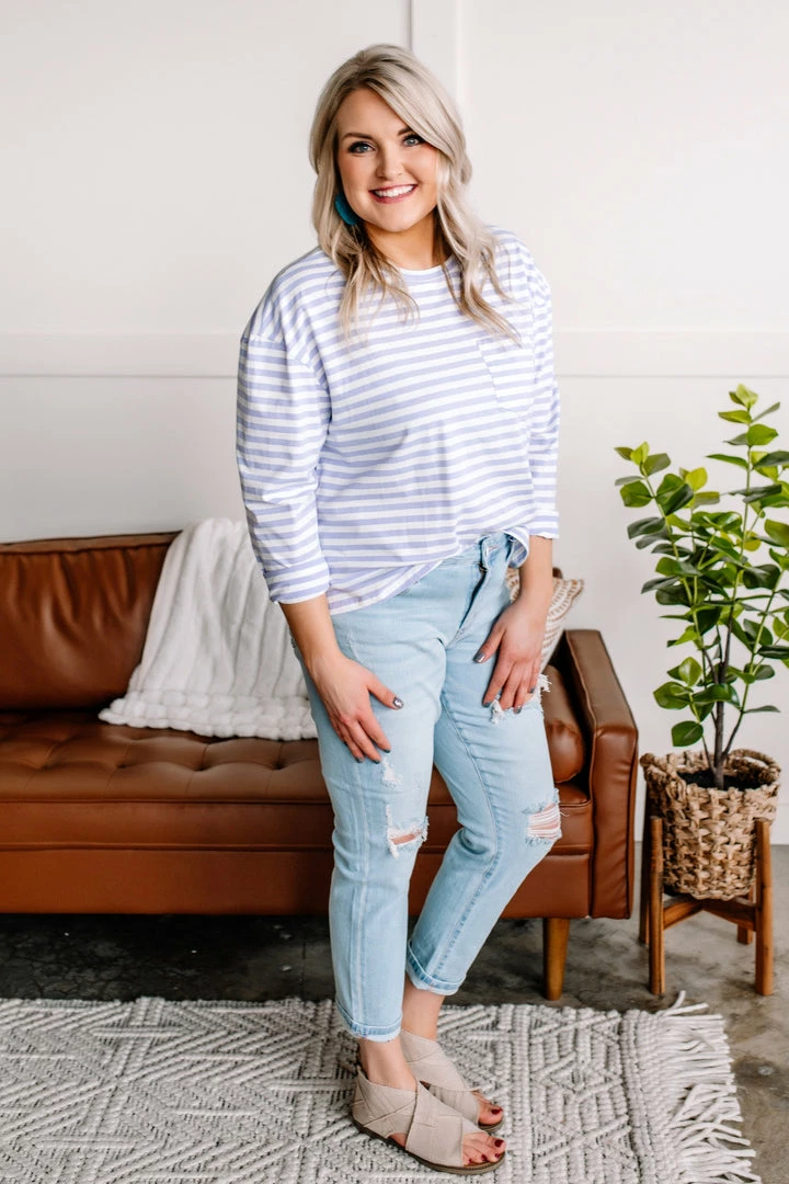 No Ship Drop Ship Go Big Striped Top In Lavender 8 No Ship Drop Ship Go Big Striped Top In Lavender