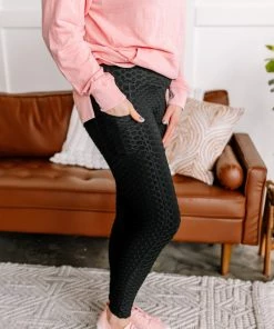 No Ship Drop Ship Apparel Hold It Right There Ruched Leggings In Black