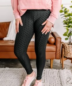 No Ship Drop Ship Apparel Hold It Right There Ruched Leggings In Black
