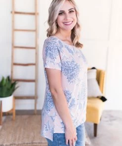 No Ship Drop Ship Keep Your Florals Close In Soft Blush