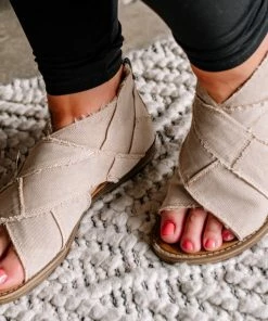 No Ship Drop Ship Bambi Twill Sandal By Blowfish