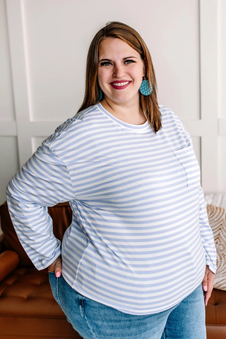 No Ship Drop Ship Go Big Striped Top In Lavender 3 No Ship Drop Ship Go Big Striped Top In Lavender