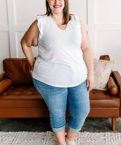 No Ship Drop Ship Apparel Back To The Start Ruffle Pointelle Top In Ivory 11 No Ship Drop Ship Apparel Back To The Start Ruffle Pointelle Top In Ivory