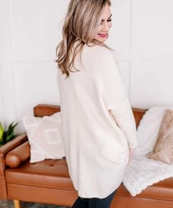No Ship Drop Ship Apparel Bring Out Your Best Look Cardigan In Cream
