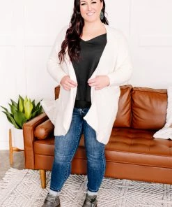 No Ship Drop Ship Apparel Bring Out Your Best Look Cardigan In Cream