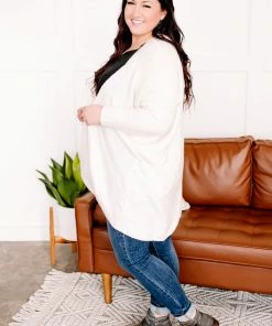 No Ship Drop Ship Apparel Bring Out Your Best Look Cardigan In Cream