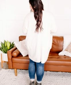 No Ship Drop Ship Apparel Bring Out Your Best Look Cardigan In Cream