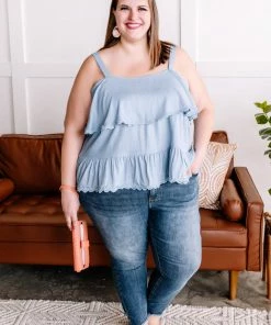 No Ship Drop Ship Laced With Tiers In Dusty Denim Blue (GHG-S) GHG- Shop Singles