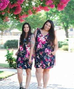 Boutique Simplified Pretty As A Flower Swing Dress