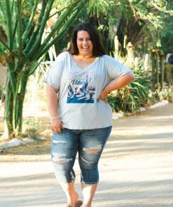 Boutique Simplified Desert Vibes Graphic Tee