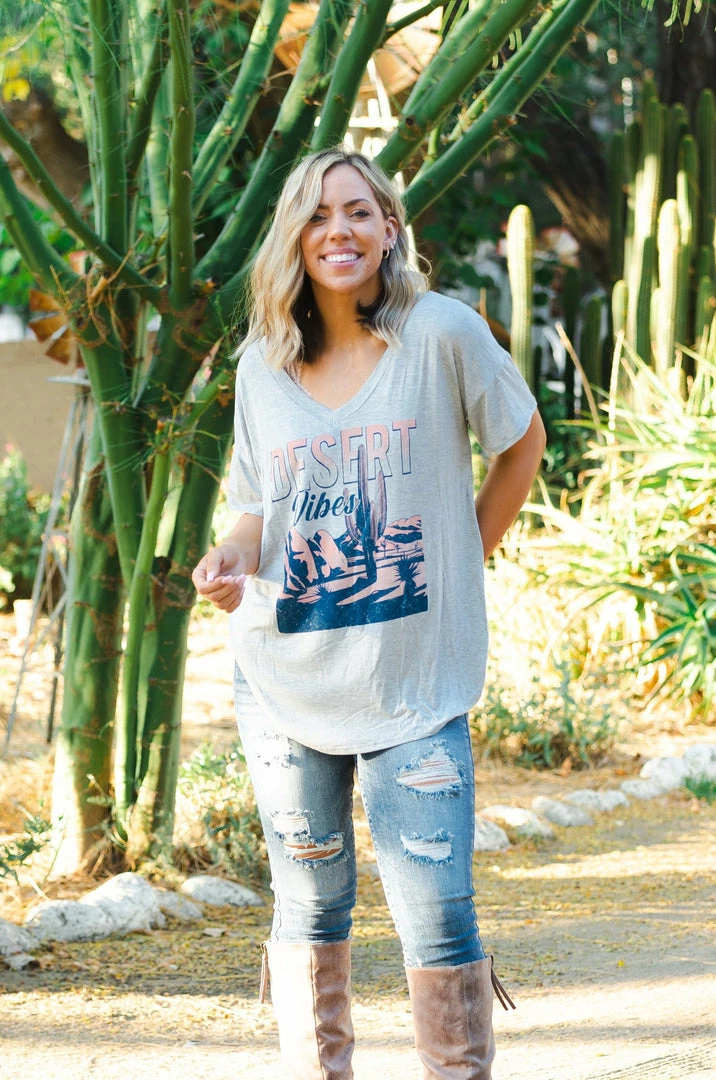 Boutique Simplified Desert Vibes Graphic Tee 1 Boutique Simplified Desert Vibes Graphic Tee