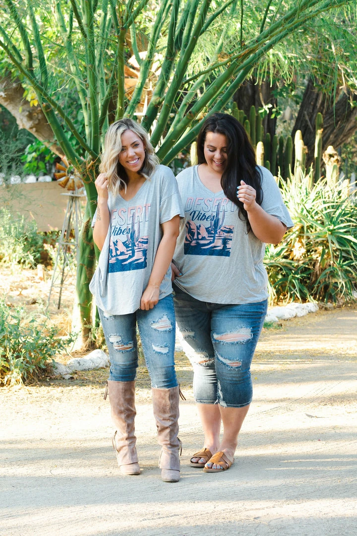 Boutique Simplified Desert Vibes Graphic Tee 5 Boutique Simplified Desert Vibes Graphic Tee