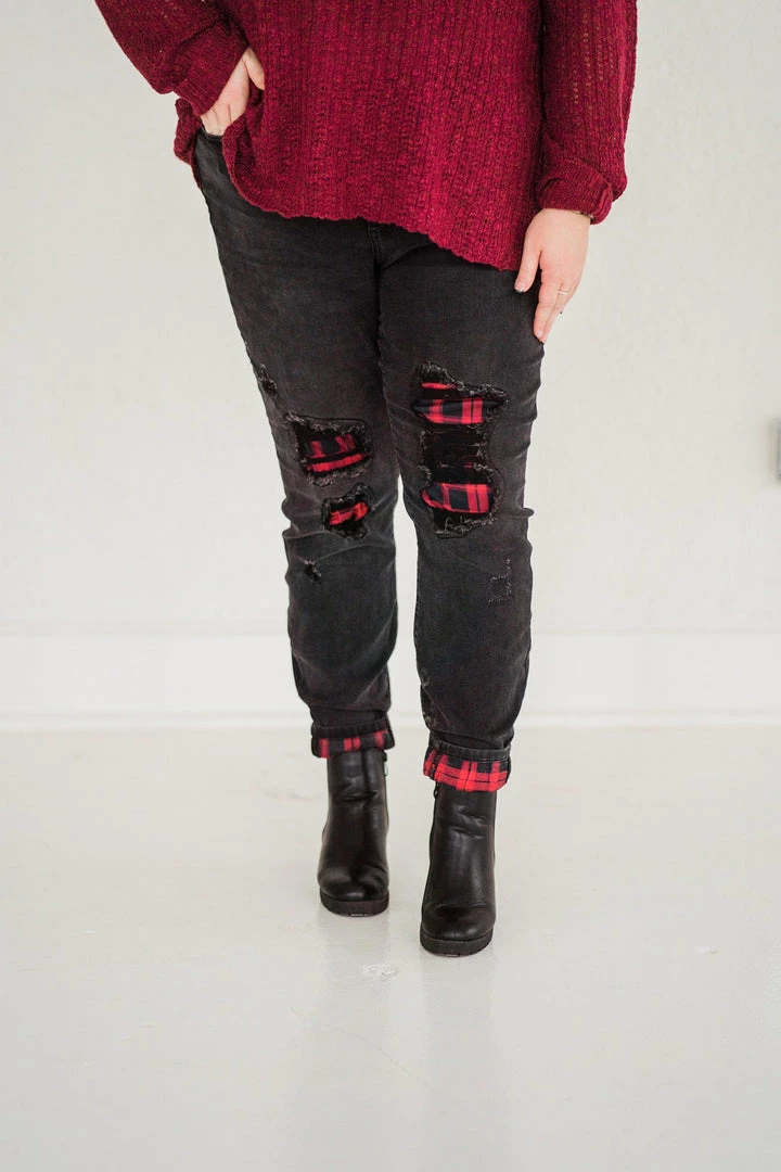 No Ship Drop Ship Judy Blue Buffalo Plaid Check Mate Jeans Denim 4 No Ship Drop Ship Judy Blue Buffalo Plaid Check Mate Jeans Denim