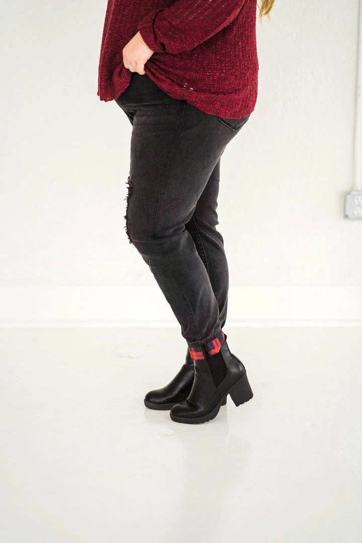 No Ship Drop Ship Judy Blue Buffalo Plaid Check Mate Jeans Denim 5 No Ship Drop Ship Judy Blue Buffalo Plaid Check Mate Jeans Denim